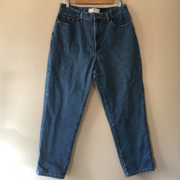 Vintage L.L. Bean Jeans 16 Flannel Lined Double L Relaxed Gorpcore High Rise - Picture 1 of 7